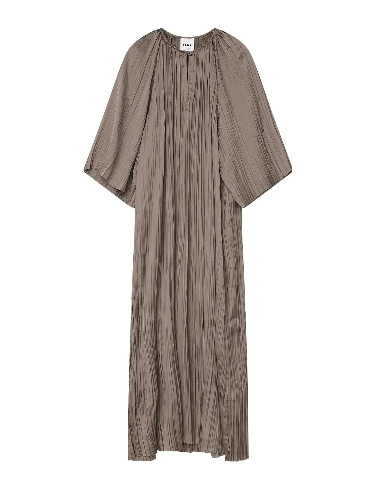 Day Birger et Mikkelsen Sophia - Crinkled Surface, 36, Brown, Kjoler > Knælange Og Midi, Dame