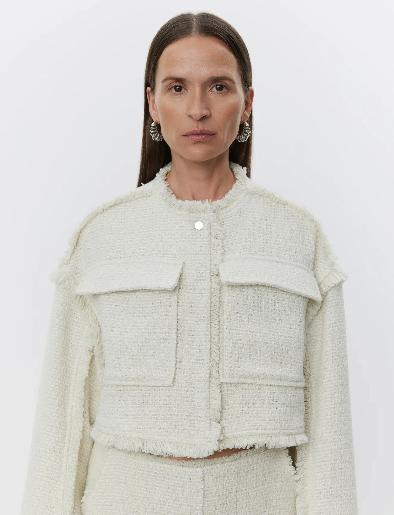 Day Birger et Mikkelsen Violette - Tactual Surface, 42, Cream, Jakker > Let Sommerjakke, Dame