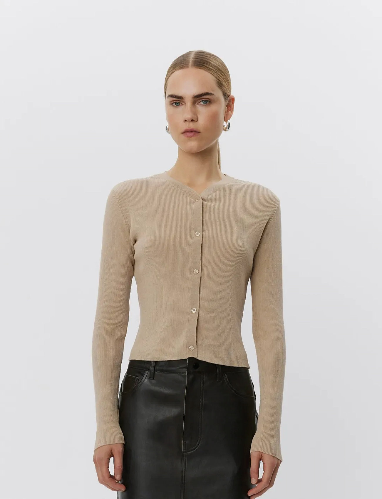 Day Birger et Mikkelsen Briggs - Cotton Base, XL, Beige, Strik > Cardigans, Dame