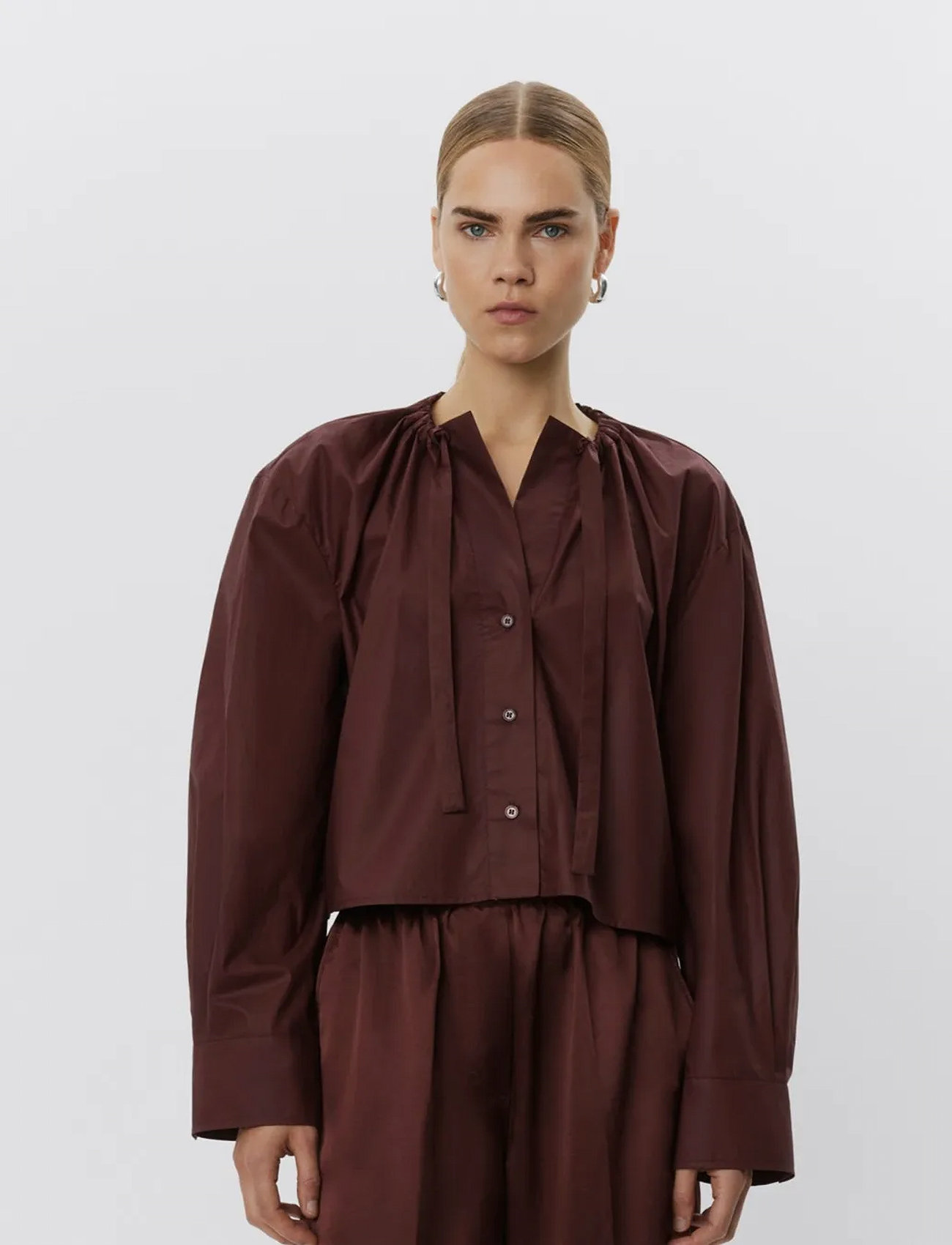 Day Birger et Mikkelsen Birch - Cotton Chintz, 38, Brown, Skjorter > Langærmede, Dame