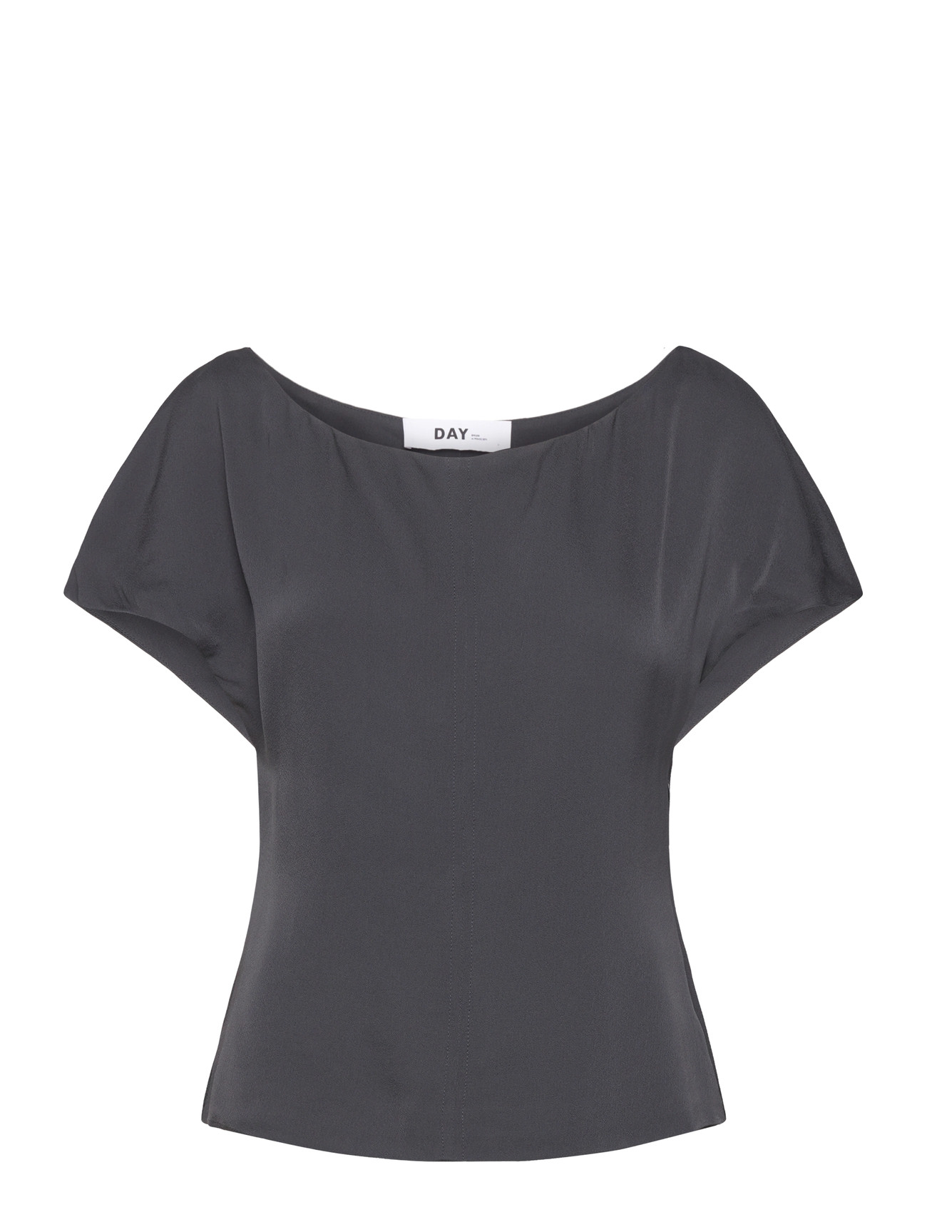 Day Birger et Mikkelsen Lester - Matte Crepe, 32, Grey, T-Shirts & Toppe > Kortærmede, Dame