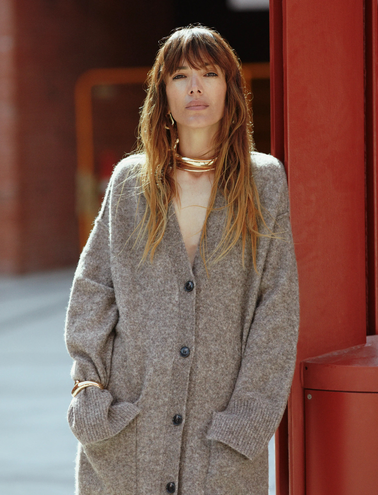 Day Birger et Mikkelsen Sissa - Cozy Days, XXS, Brown, Strik > Cardigans, Dame