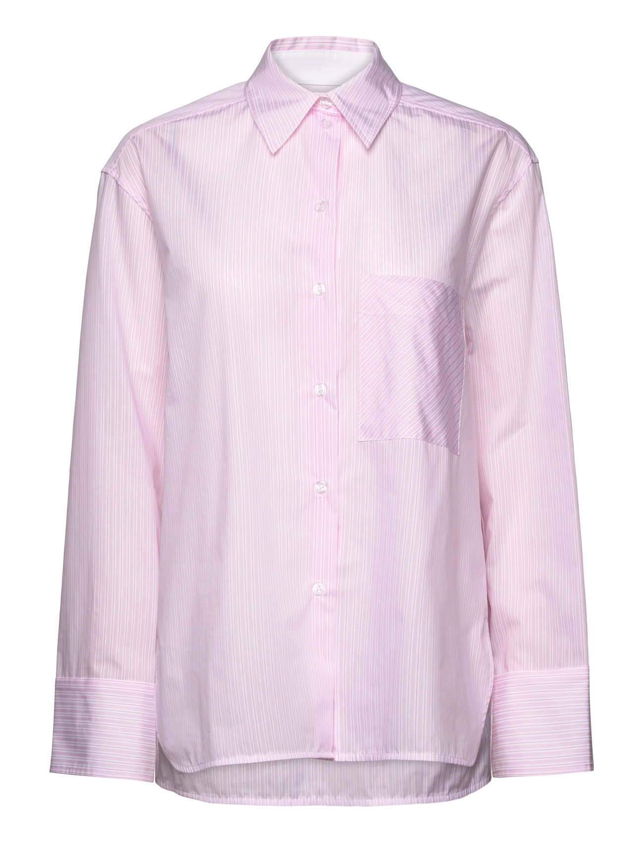 Day Birger et Mikkelsen Mac - Classic Stripe Rd, 42, Pink, Skjorter > Langærmede, Dame