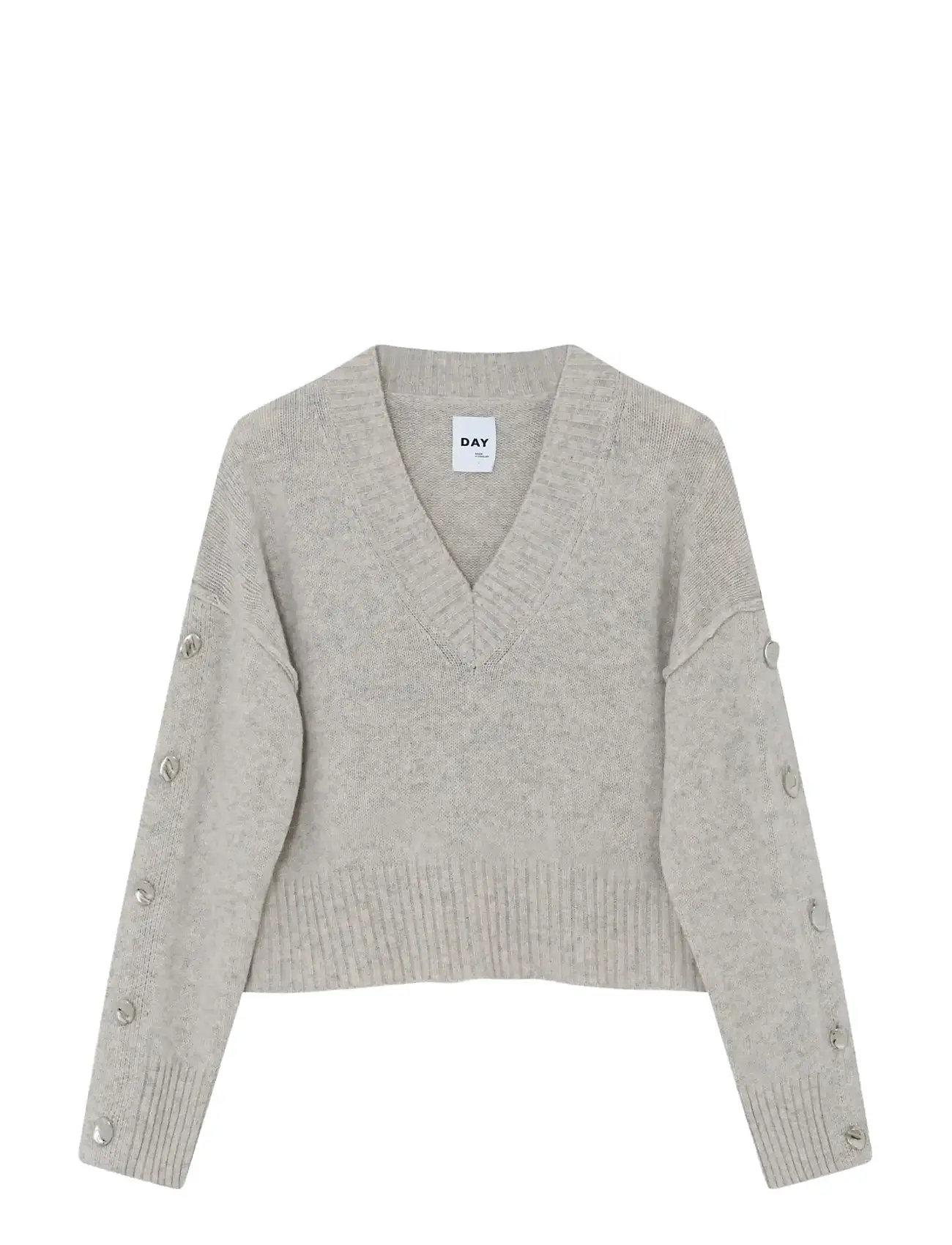 Day Birger et Mikkelsen Solange - Soft Lamb, XXS, Grey, Strik > Trøjer, Dame