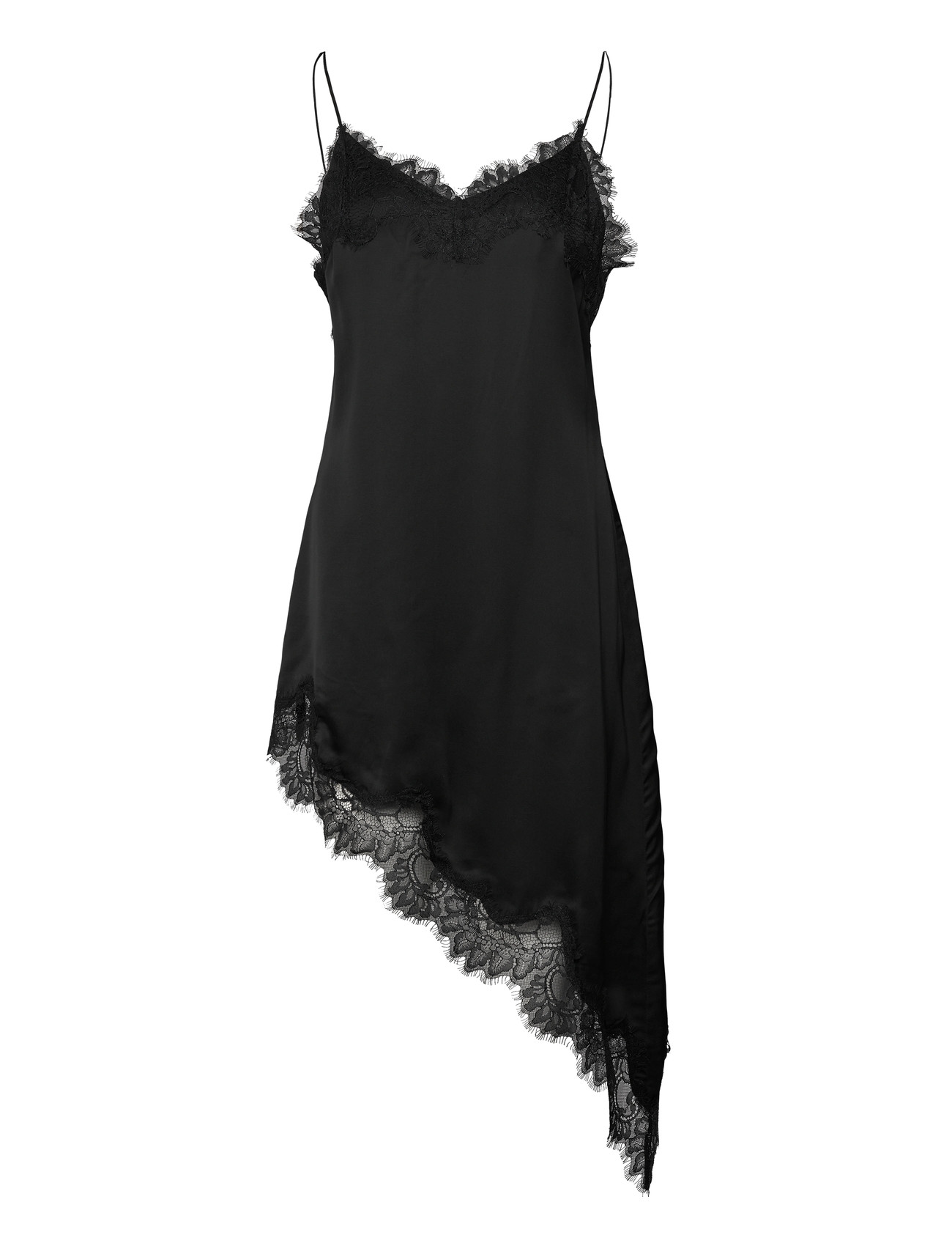 Day Birger et Mikkelsen Lara - Fluid Viscose, 40, Black, Designere > Lace Dresses, Dame