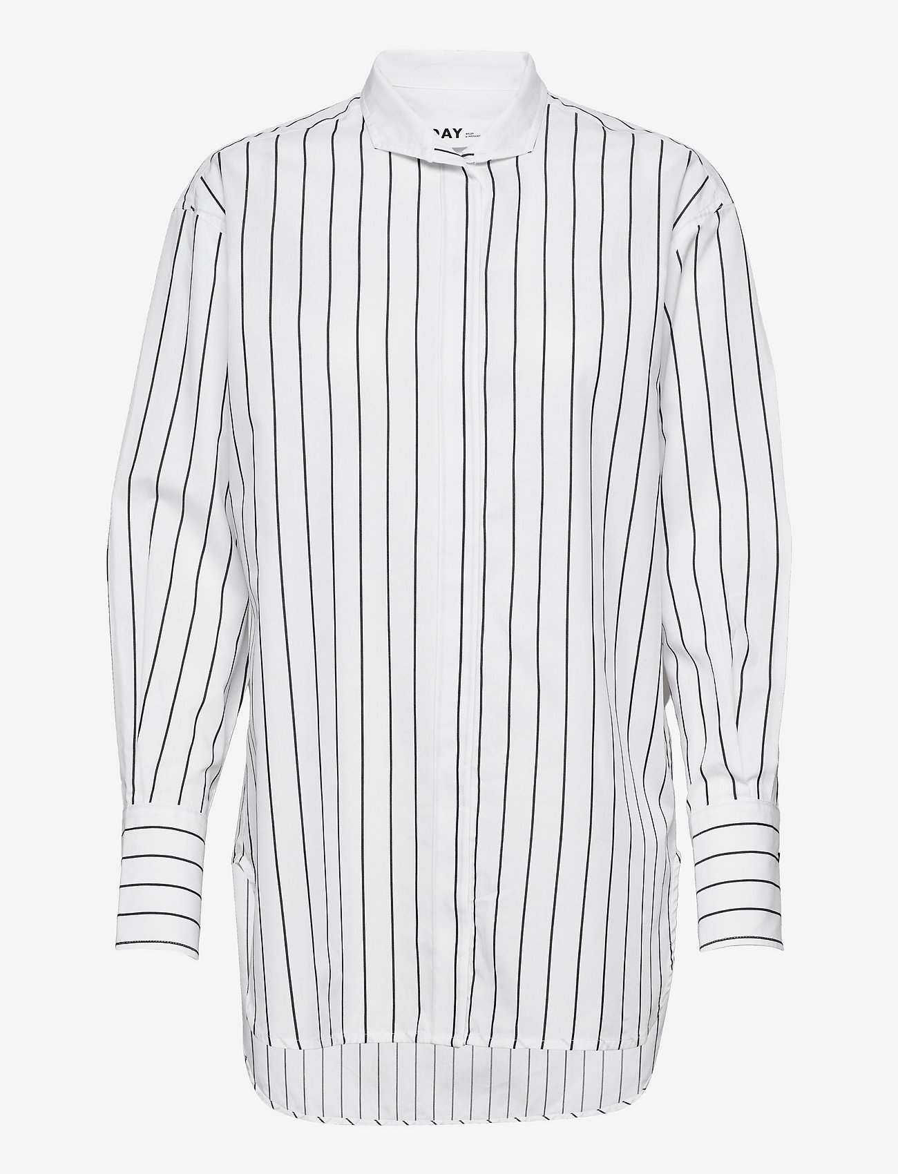 Day Birger et Mikkelsen - Caleb - Graphic Stripes - jeansskjortor - bright white - 0