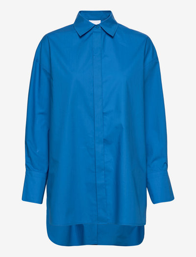 William - Solid Cotton - langærmede skjorter - french blue