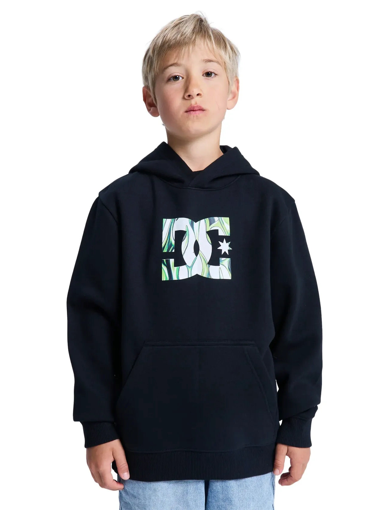 DC Dc Star Filled Ph Boy, 128, Black, Sweatshirts & Hættetrøjer > Hættetrøjer, Børn