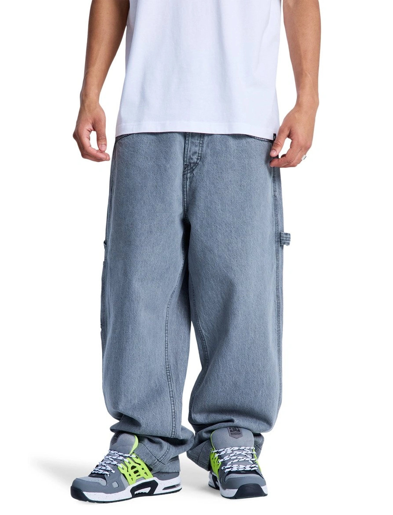 DC Baggy Denim Carpenter Pant, 28-32 x 32, Grey, Sport Pants > Sport Casual Trousers, Herre