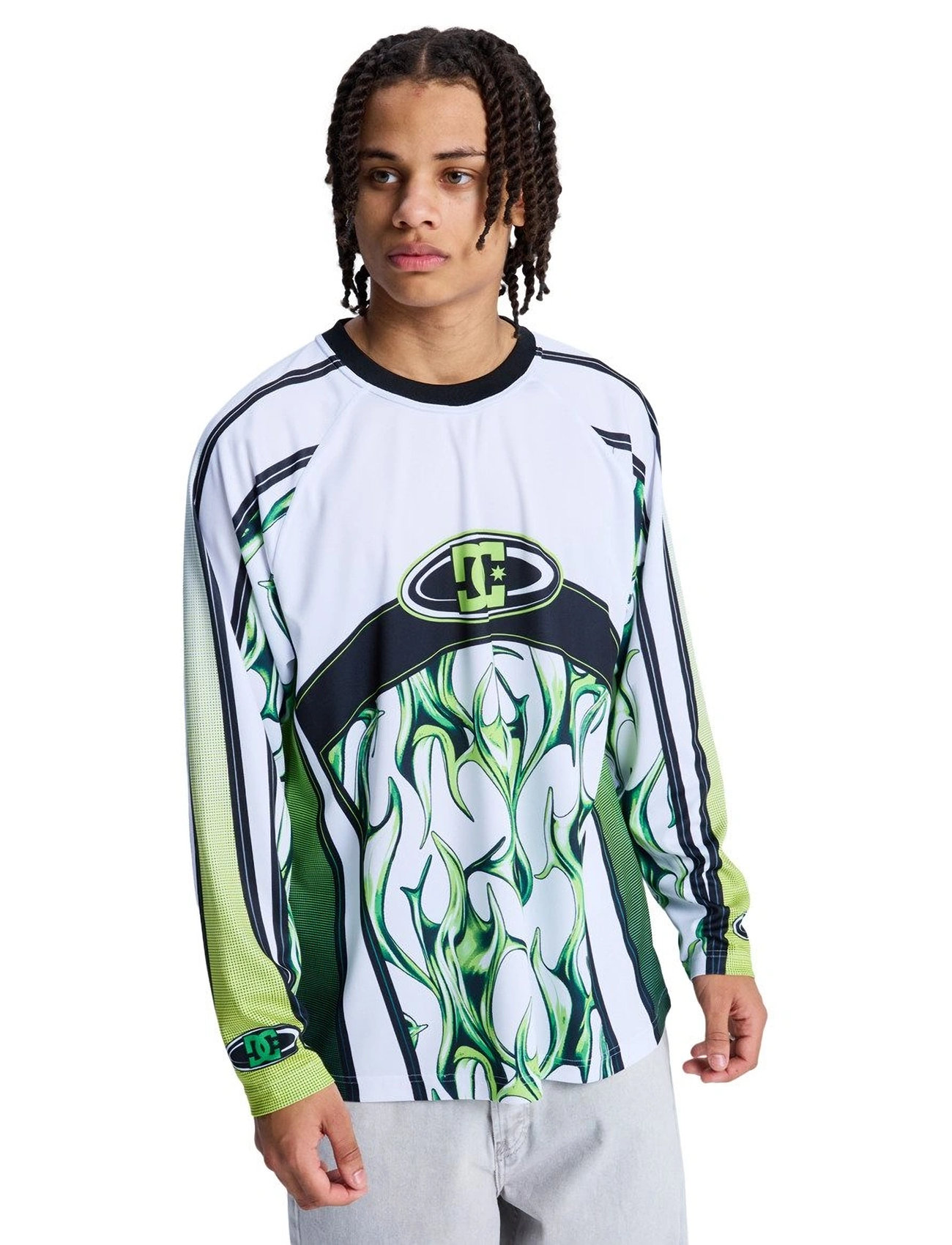 DC Sylem 2 Ls, M, Green, Sport Overdele > Sport Long Sleeved Overdele, Herre