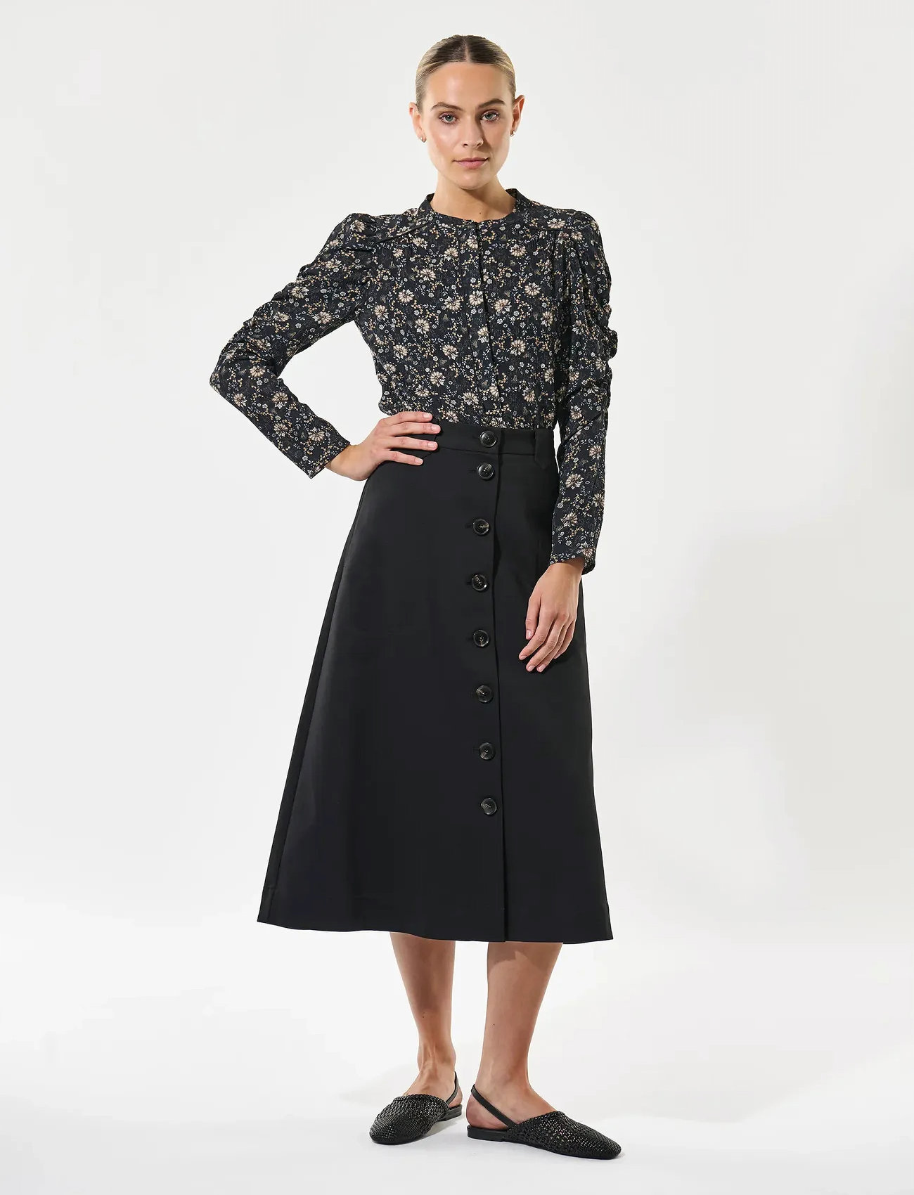 Dea Kudibal Vistidea Ev, L, Navy, Bluser > Langærmede, Dame