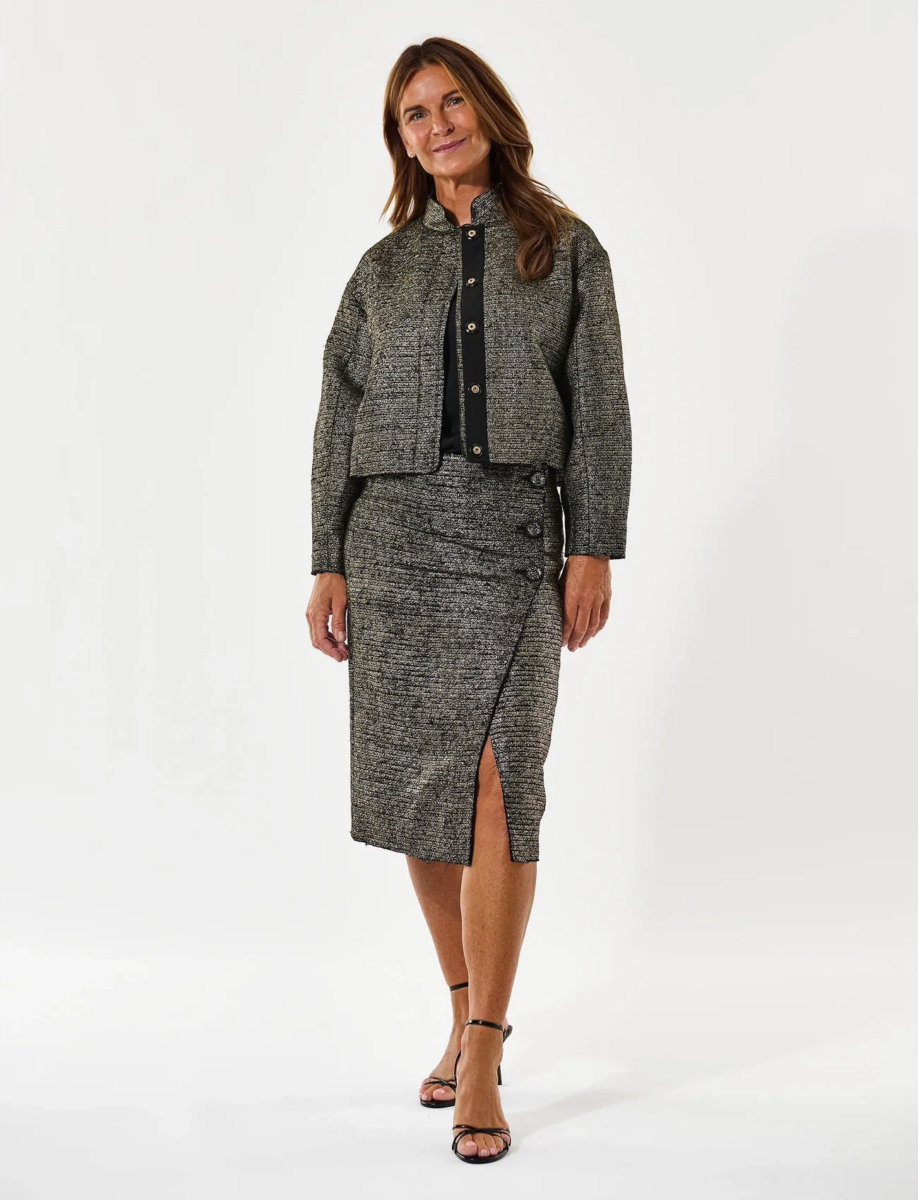 Dea Kudibal Safadea, M, Gold, Blazere > Cropped Blazere, Dame