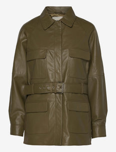 Sahara - leather jackets - olive