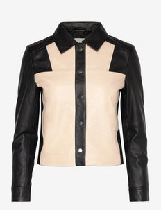 Toledo - leather jackets - black/white