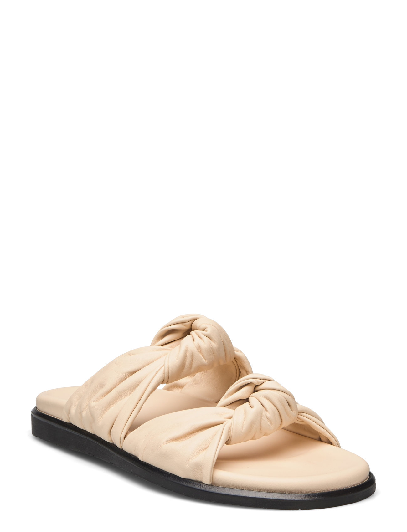 Tye Slide Designers Sandals Flat Beige DEAR FRANCES