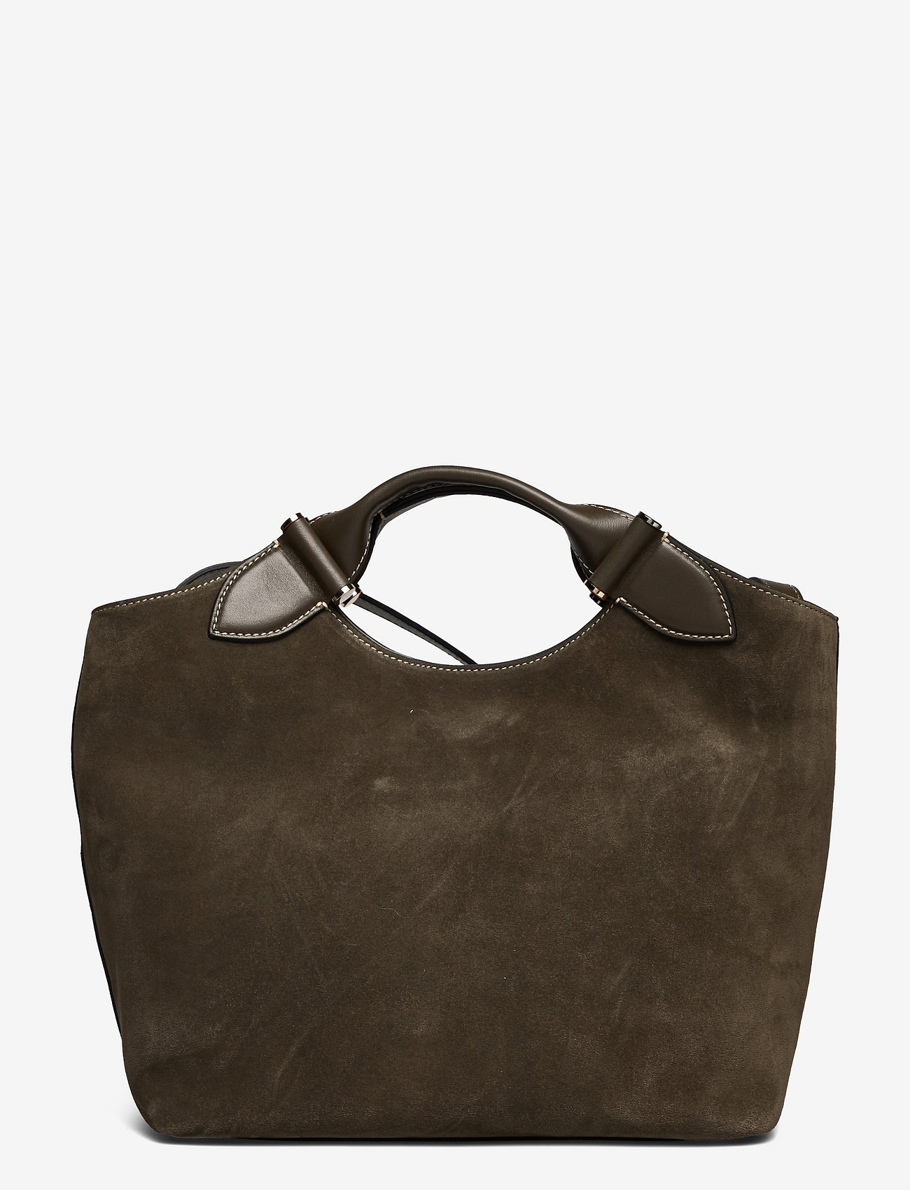 Decadent - Teddy Tote - shoppers - suede army - 1