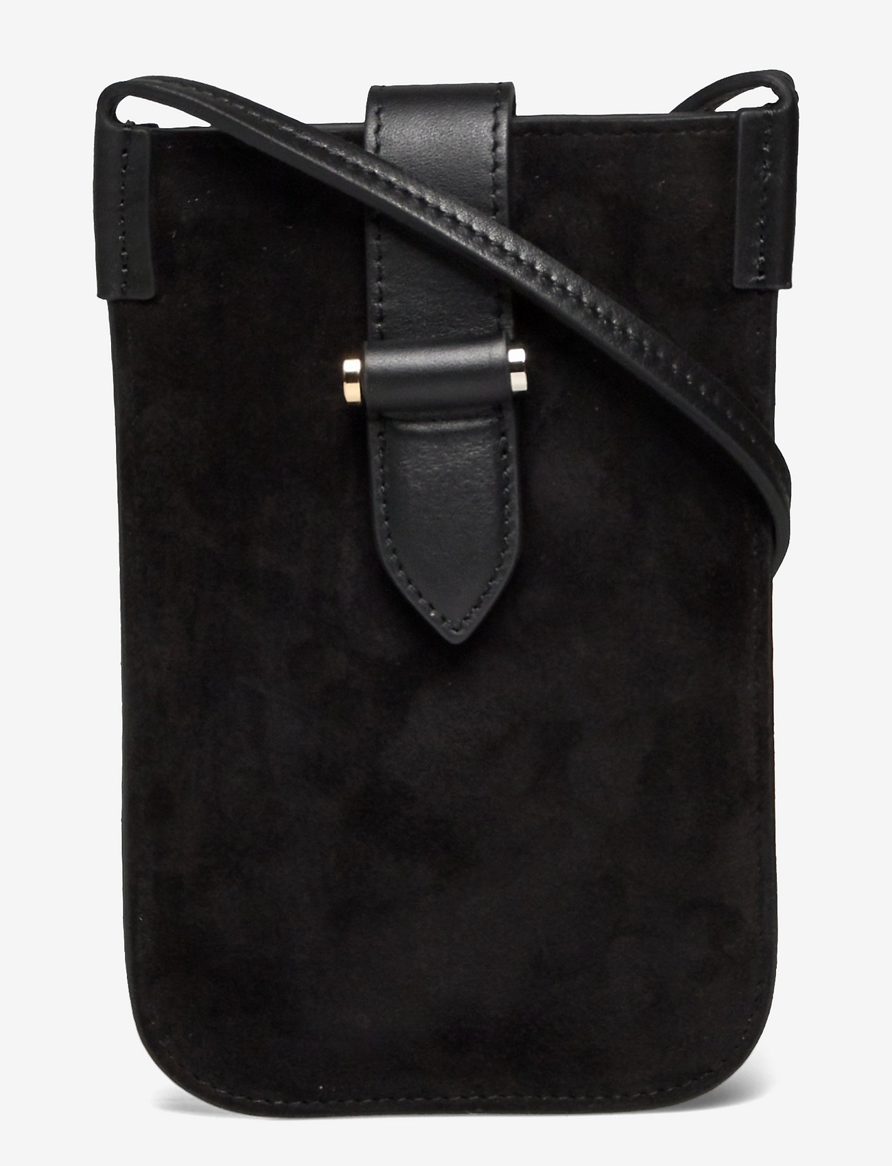 Decadent - Fiona mobile crossbody bag - crossbody kotid - suede black - 0