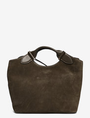 Decadent - Teddy Tote - shoppers - suede army - 1