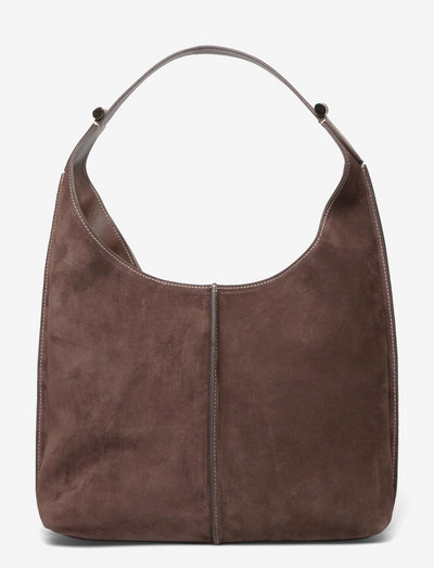 Carol small shoulder bag - Õlakotid - suede dark brown
