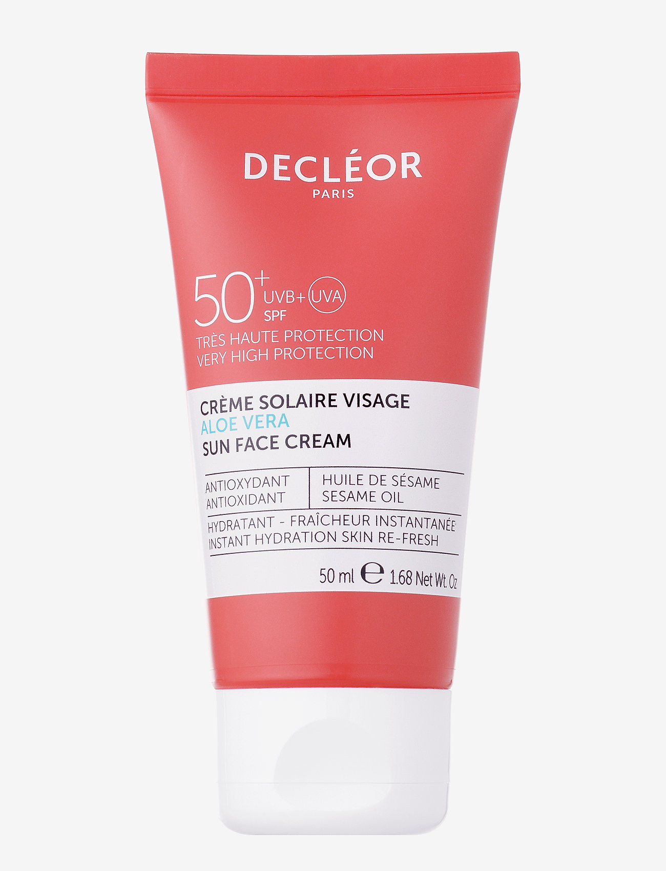 Decléor Aloe Vera Sun Face Cream Spf 50+ Ansigt