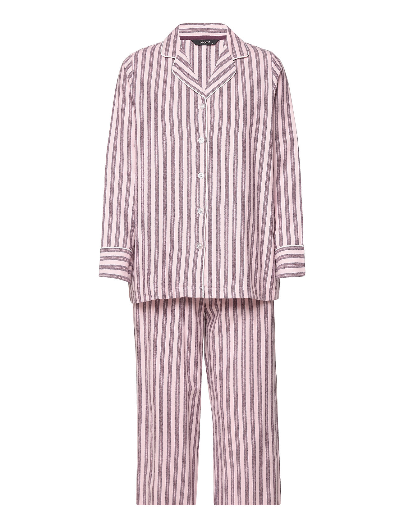 Decoy Flannel Py Set Pyjamas Nattøj Pink Decoy