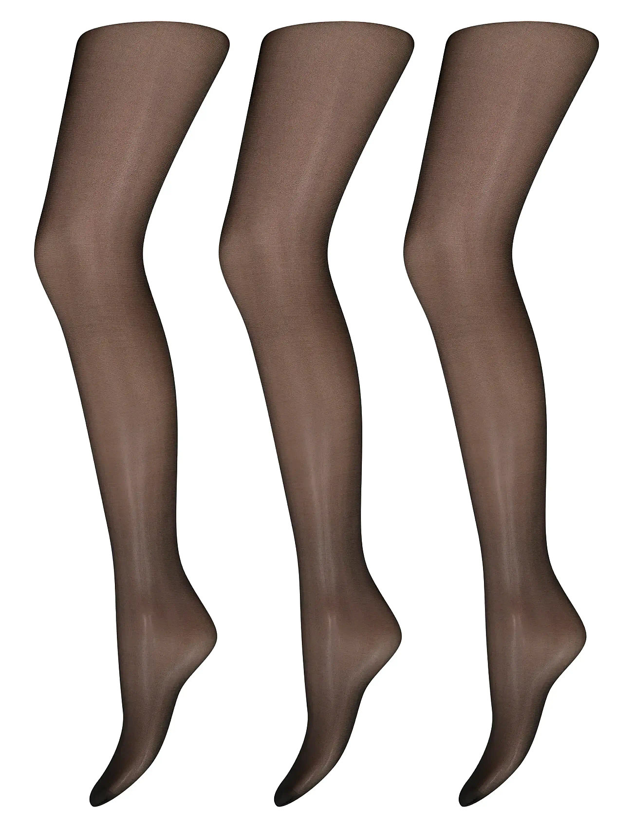 Decoy Decoy Tights Silklook 3-Pack, XL, Black, Undertøj > Pantyhose, Dame