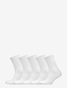 DECOY ankle sock cotton 5-pk - crew-socken - white