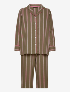 DECOY flannel py set - pyjamas - grön