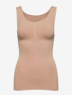 Shape wear top wide straps - toppar - nude