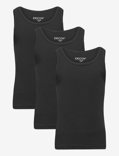 Decoy Girls 3-pack singlet - sleeveless - svart