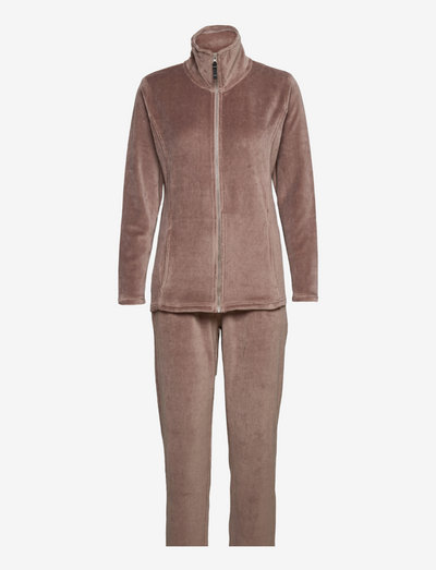 DECOY velour homewear set - pysjamas - brun