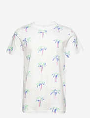 T-shirt Stockholm Crayon Palms White