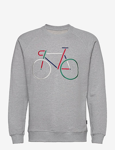 Sweatshirt Malmoe Color Bike - klær - grey melange