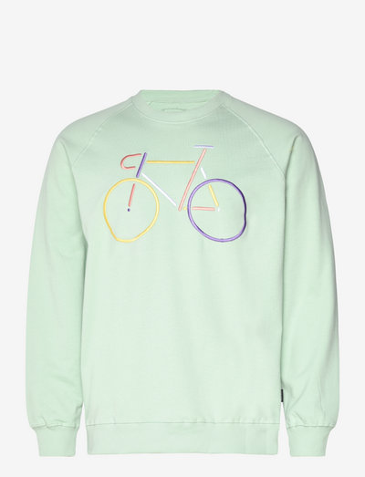 Sweatshirt Malmoe Color Bike Mint - sporta džemperi - surf spray