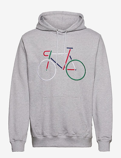 Hoodie Falun Color Bike - sporta džemperi - grey melange