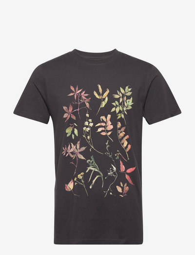 T-shirt Stockholm Night Floral - kortærmede t-shirts - forged iron