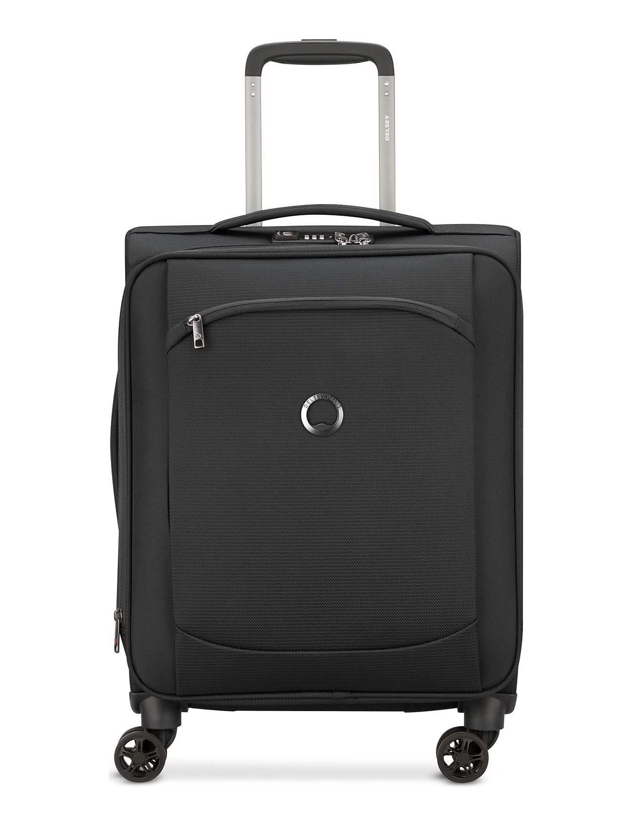 Montmartre Air 2.0 55 Cm Exp. Slim Cabin Trolley Case Bags Suitcases Black DELSEY PARIS