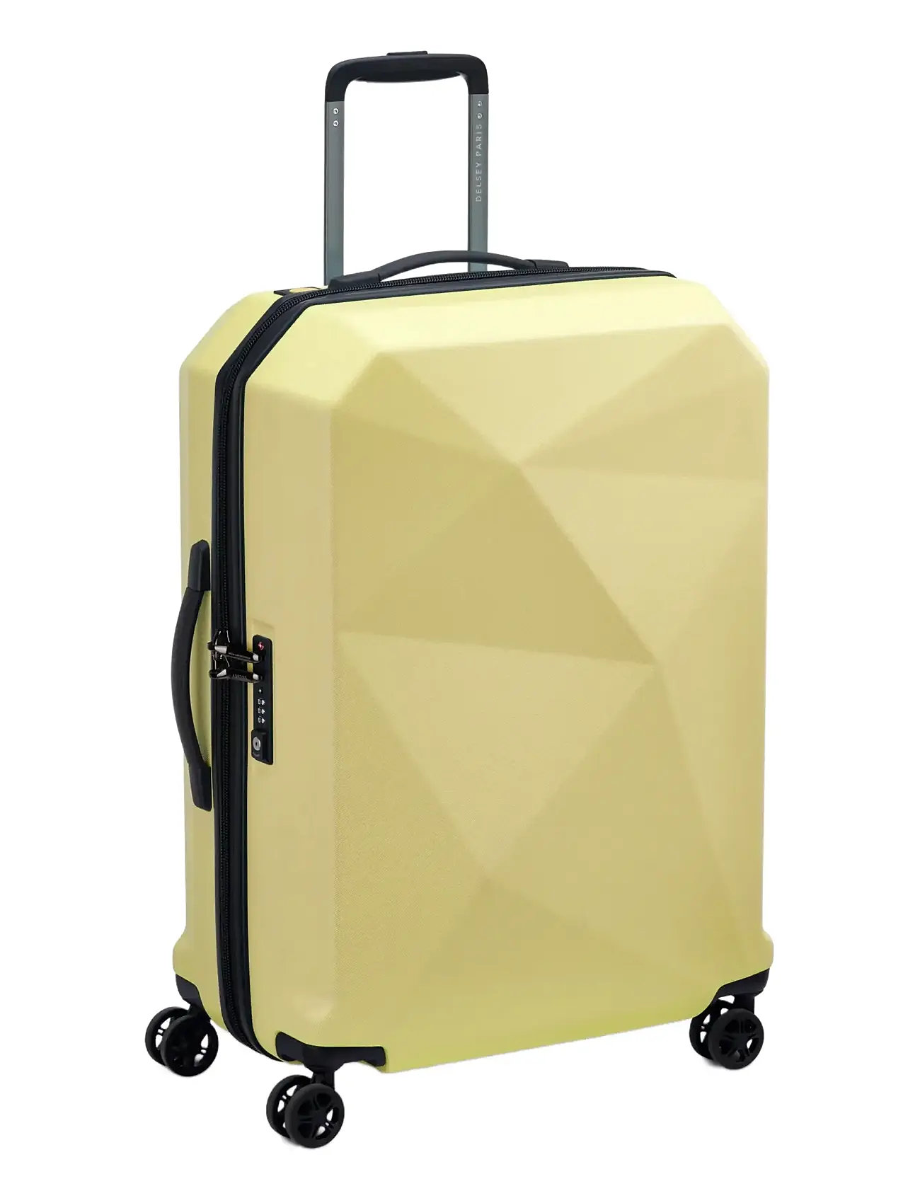 DELSEY PARIS Karat 2.0 66 cm 4Dw Trolley Case, One Size, Yellow, Suitcases > Pilot & Business Suitcases, Herre