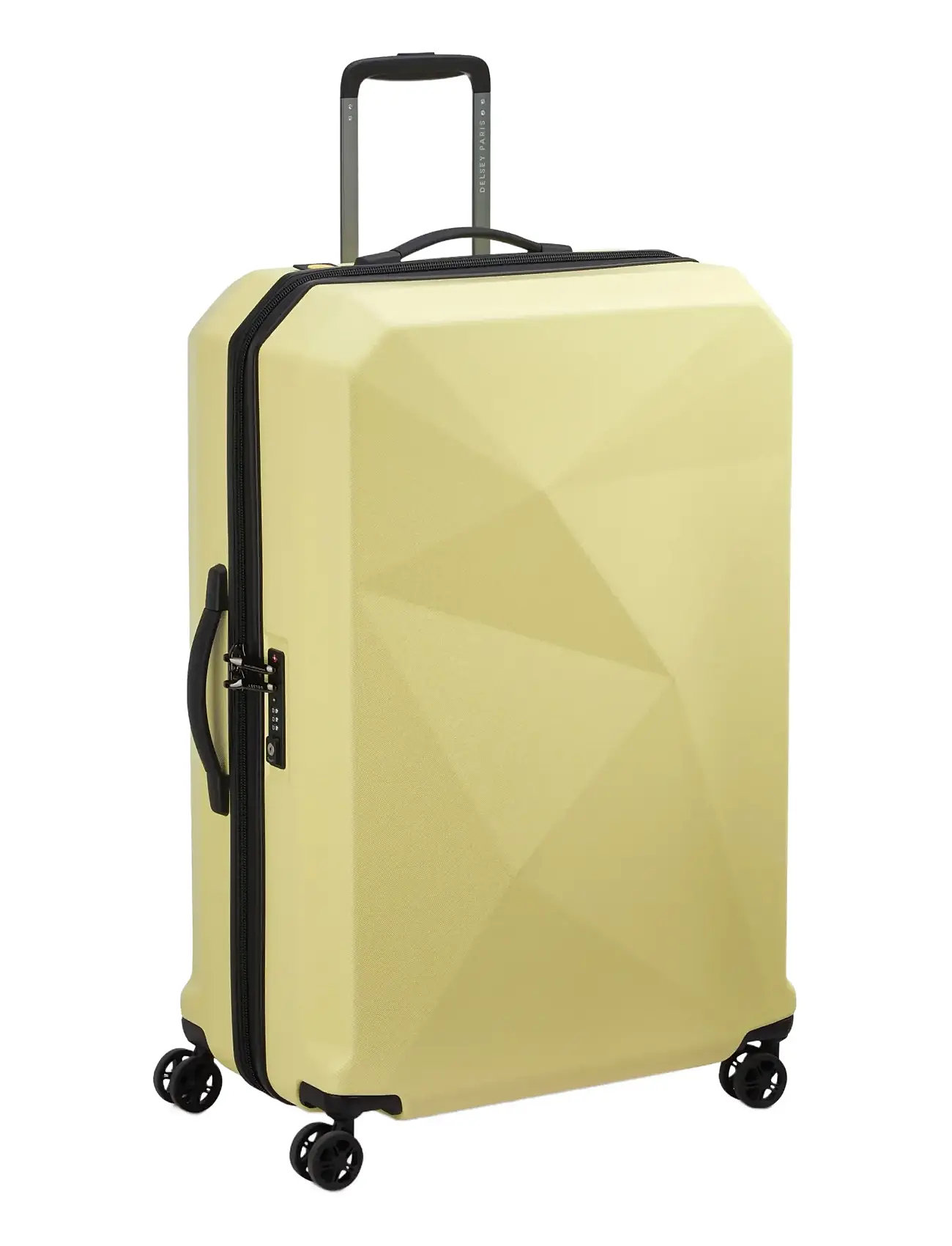 DELSEY PARIS Karat 2.0 76 cm 4Dw Trolley Case, One Size, Yellow, Suitcases > Pilot & Business Suitcases, Herre