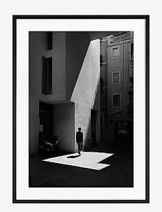Poster Monochrome Sunbeam - photographs - black