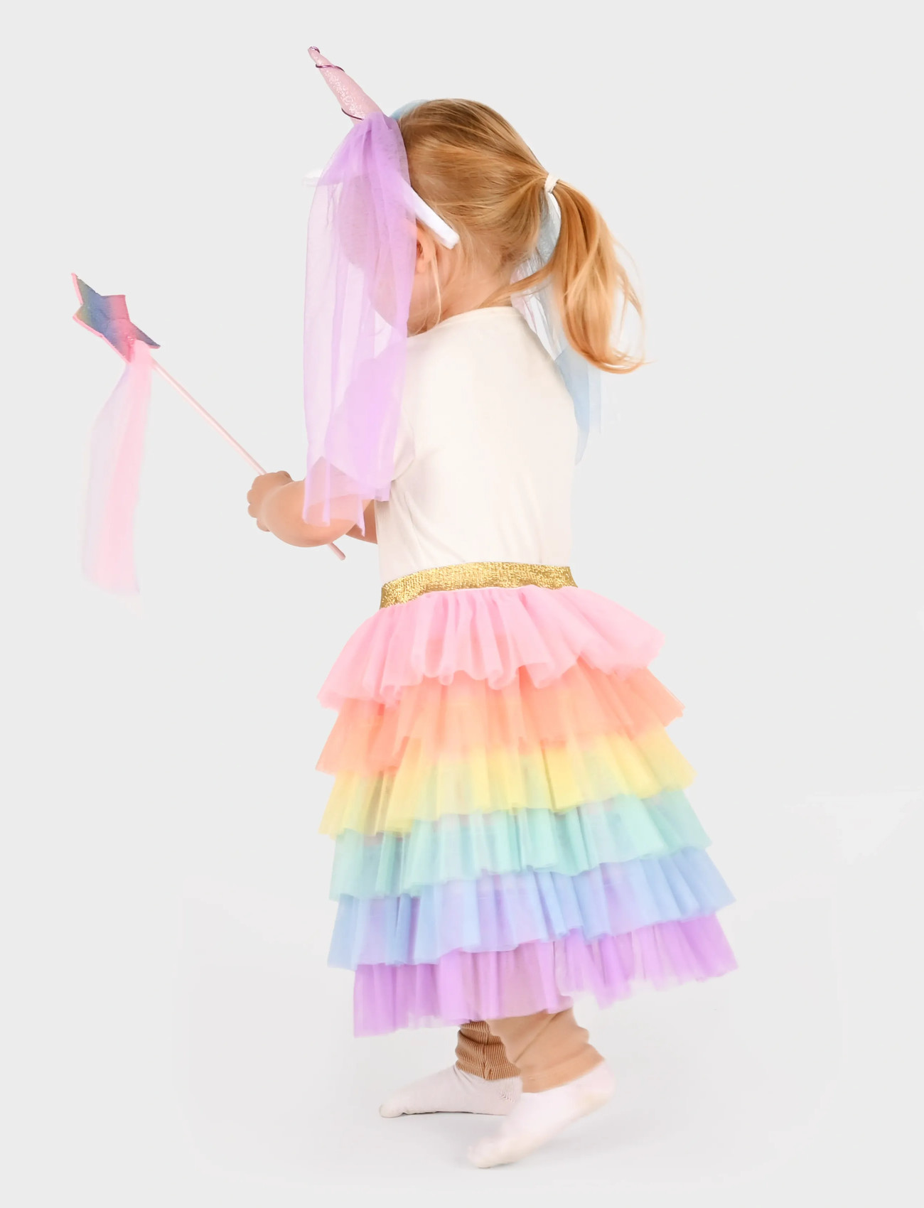 Den goda fen Tutu Unicorn Set, 98/110, Multi/patterned, Kostumer Og Tilbehør > Karakterkostumer, Børn