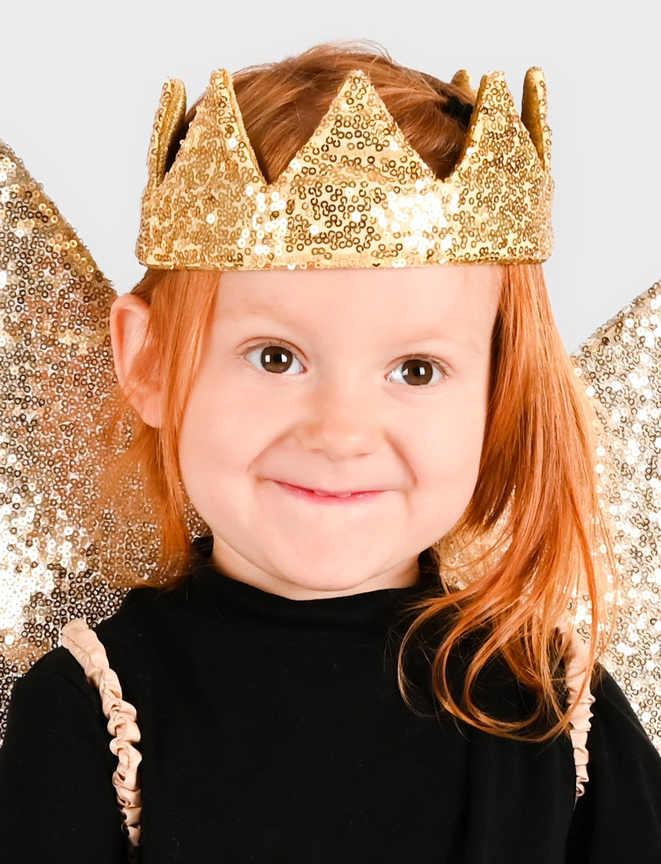 Den goda fen Crown Gold Sequin, One Size, Gold, Kostumer & Tilbehør > Tilbehør Til Kostumer, Børn