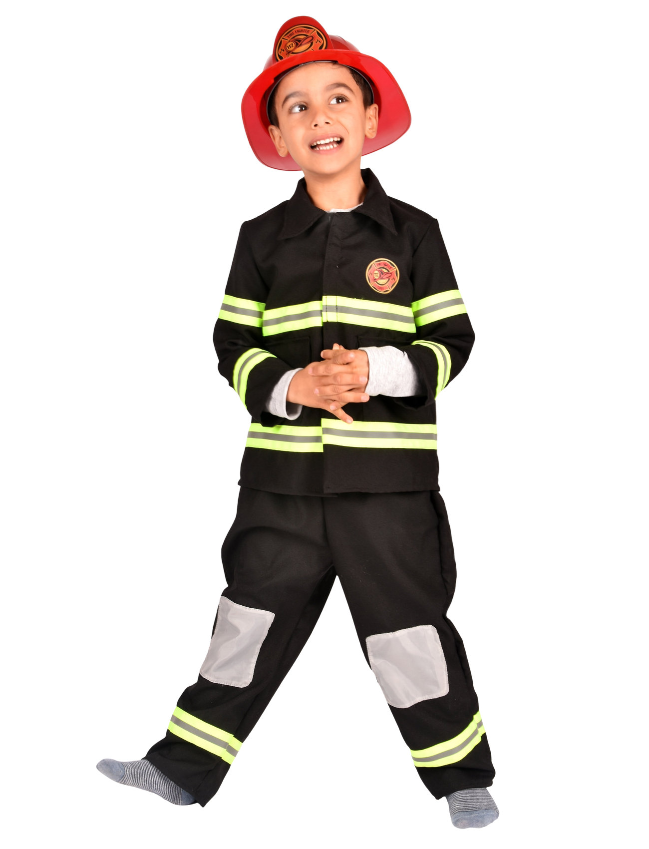 Fireman Set Toys Costumes & Accessories Character Costumes Multi/patterned Den Goda Fen