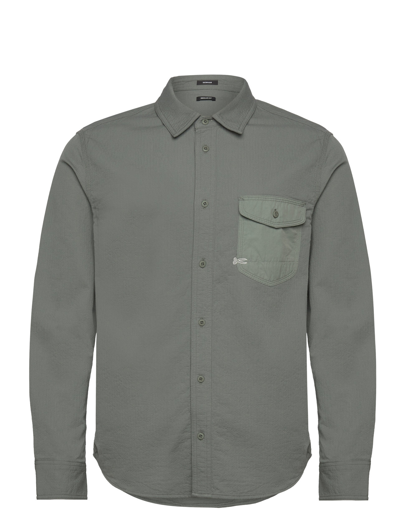 Worker Reg Shirt Khaki Denham