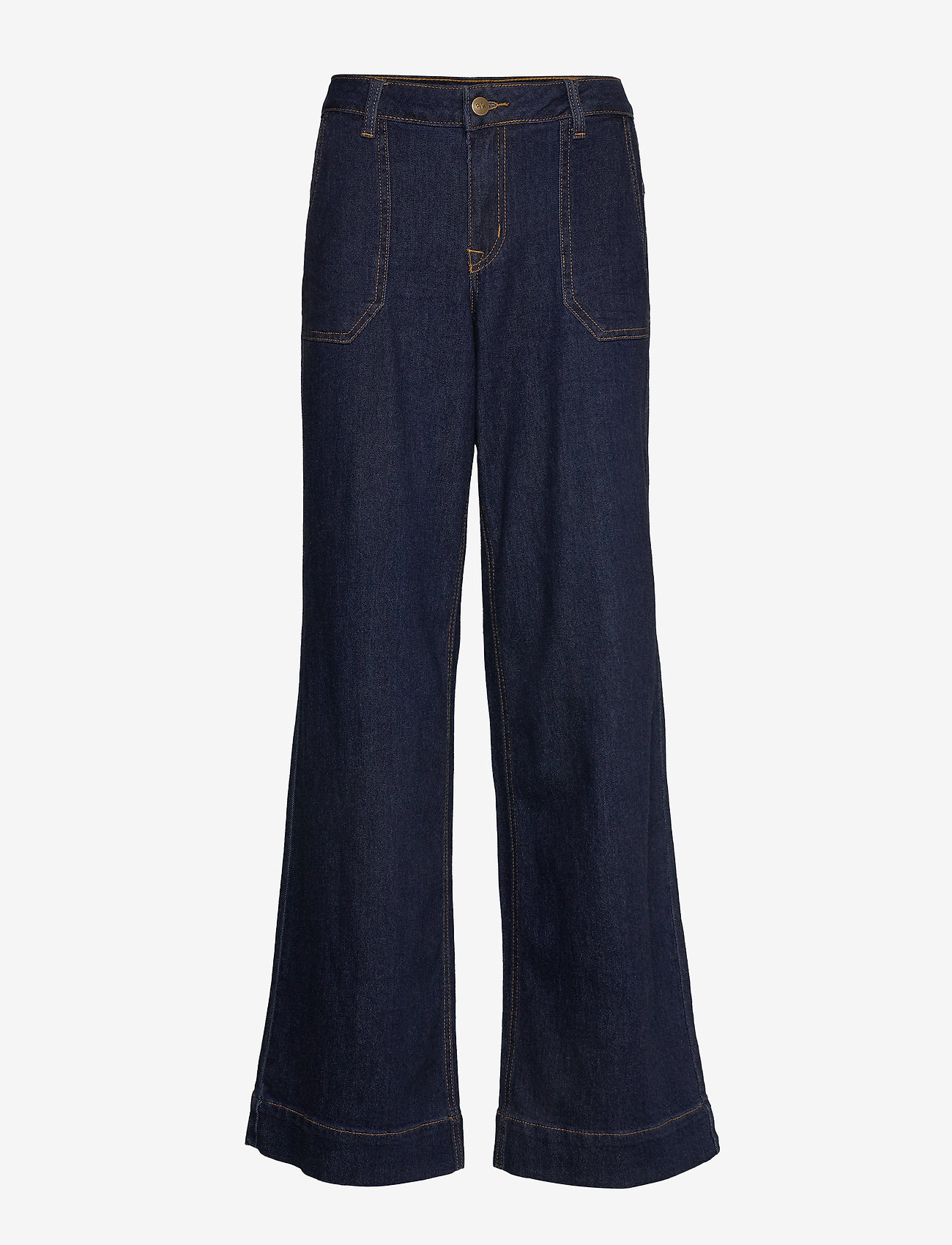 flared jeans dark blue