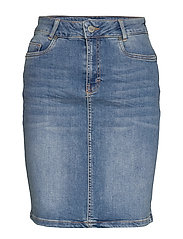 denim skirt light blue