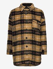 Denim Hunter - DHMellie long Jacket - winter jackets - mustard checks - 0