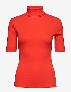 DHZoe Rollneck Blouse - FIESTA RED