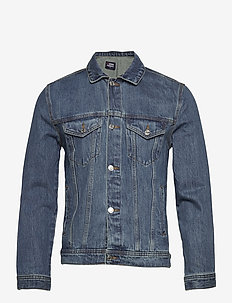 Organic  Denim Jacket - kurtki jeansowe bez podszewki - 128 dark wash