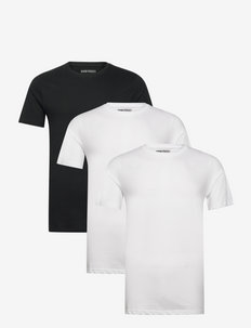 3 PACK T-SHIRTS - marškinėlių komplektas - 2x white 1x black